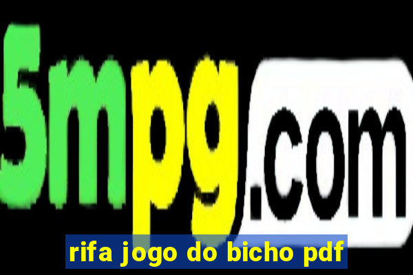 rifa jogo do bicho pdf